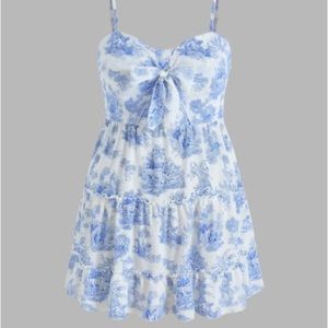 Blue and White Nature Dress